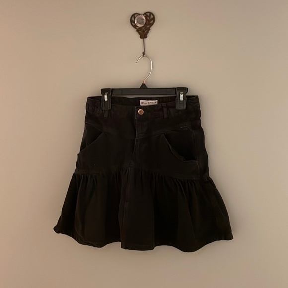Girls Zara black denim skirt - Picture 1 of 3
